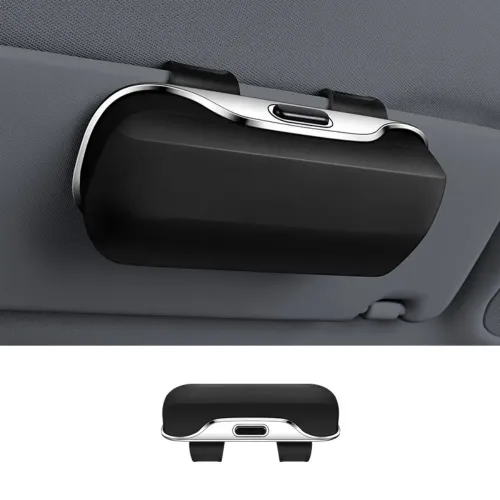 Press Switch Car Glasses Box Shock-proof Stable Car Sunglasses Holder Lossless Installation Expansion Space Eyeglass Case