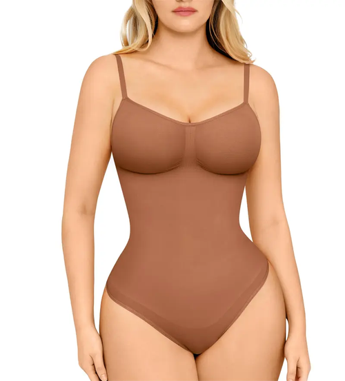 Women's Seamless Bodysuit Thong Style Shapewear Comfortable Slimming and Flattering Breathable Butt Lifting Top Soft and Skin Friendly Exclusive Special Offer Firm Close Fitting Shapewear Mother's Day Gift Idea Summer Style