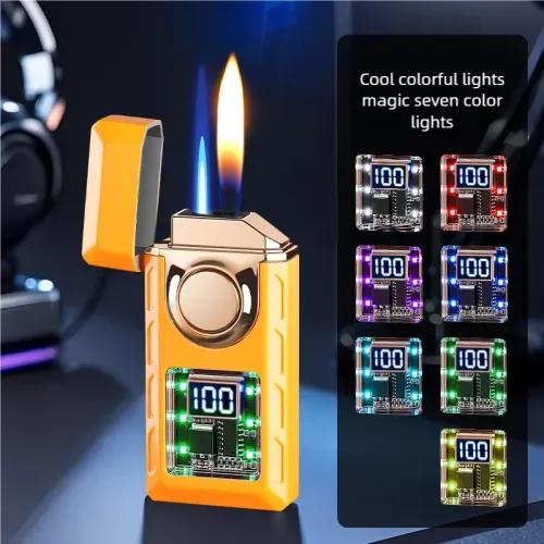 Black technology induction lighter trend, voice controlled lighter, cigarette lighter, fast charging lighter