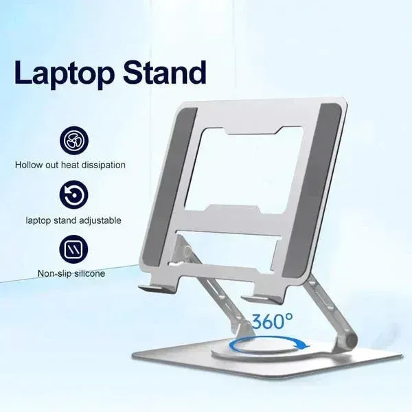 💥Laptop Stand, Aluminum Alloy Rotating Stand 🚀Limited-time 50% off!🚀 Cash on delivery available in Nigeria.