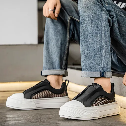 New Trendy Fashion Mesh Low cut Comfortable Breathable Casual Sports Board Shoes Quality Trendy Shoes