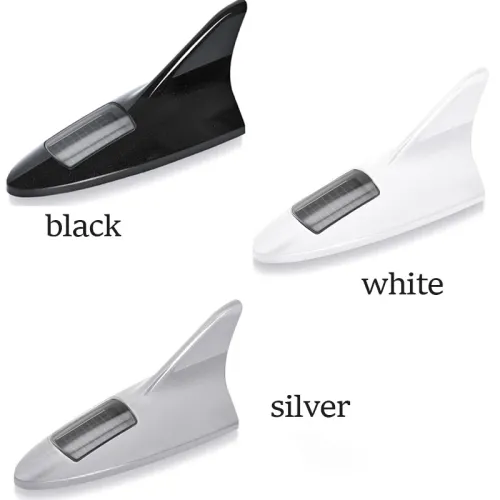 Car Roof Light Solar Flashing Auto Tail Lamp Waterproof LED Warning Strobe Light Shark Fin Shape Flashing Anti-Collision Lamp