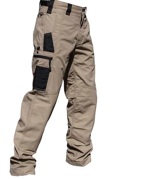 Wear Resistant Work Pant Man Multi-pocket Straight Cargo Trousers Outdoor Jogging Tactical Pants Spring Autumn Casual Trousers