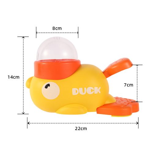 ABS Material Plastic Smart Washable Duck Shaped Interactive Toy Dog Snack Educational Slow Feeder Toy