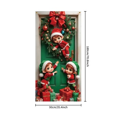 Santa Claus Party Decoration Banner Door Banner