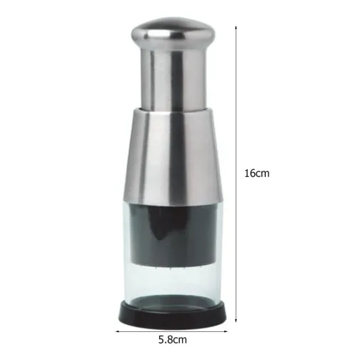 Stainless Steel Manual Hand Chopper Kitchen Tools Vegetable Chopper Mini Garlic Mincer for Garlic Ginger Herbs Nuts