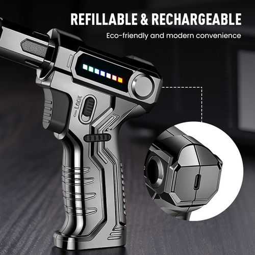 🔥 Refillable Adjustable Butane Torch Lighter – Tame the Fire, Master Your Craft! 🔧✨