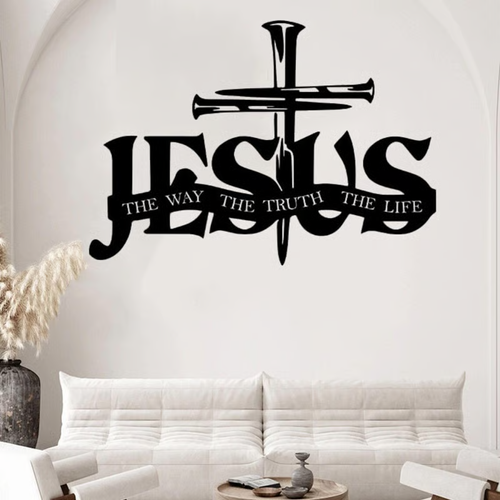 Jesus & Cross Design Wall Art