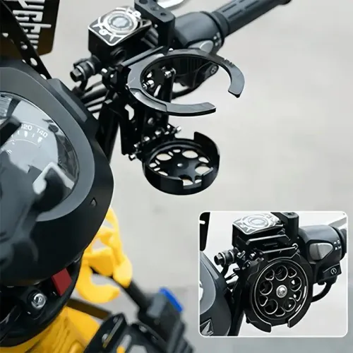 2pcs Motorcycle Folding Water Bottle Holder Universal Adjustable Drink Rack for Electric Vehicle Scooter Outdoor Riding Travel