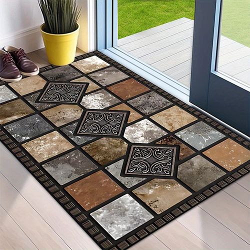 ⏳🔥 Limited-Time Half Price! 🏡 Geometric Stone-Pattern Floor Mat — Stylish & Durable, Brighten Up Your Home ✨ 45cm x 120cm