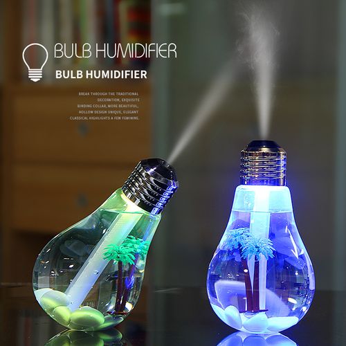7-Color Auto-Changing Bulb Humidifier