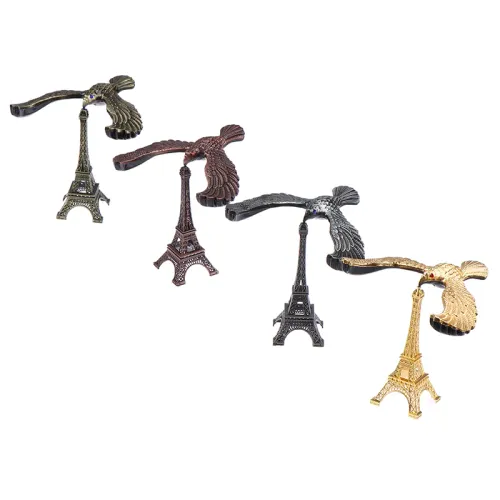 Creative Suspension Anti Gravity Balance Eagle Pendulum Iron Tower Model Metal Crafts Wine Cabinet Decor Gift Home Decoration