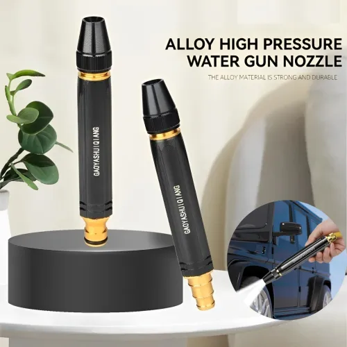 Hose Nozzle Metal Water Hose Sprayer High Pressure Multifunctional Tools For Watering And Washing 360 Rotary Switch