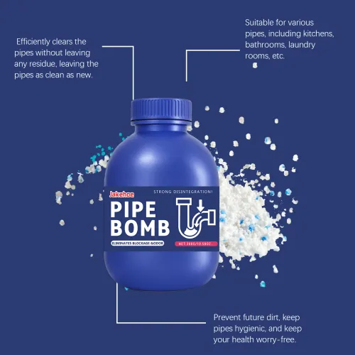 Powerful Drain Cleaning Gel For Kitchen Sinks Showers & Pipes Fast Clog Removal Unclog Drains Dissolves Hair & Food Blockages