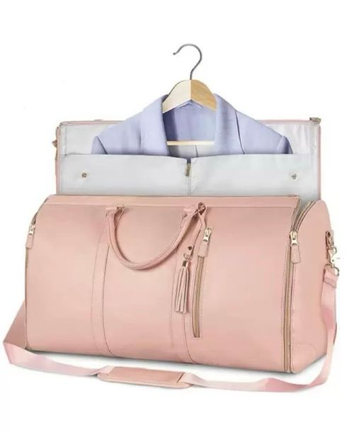 Convertible Foldable Travel Bag with Garment Compartment Waterproof Large Capacity Duffle Bag