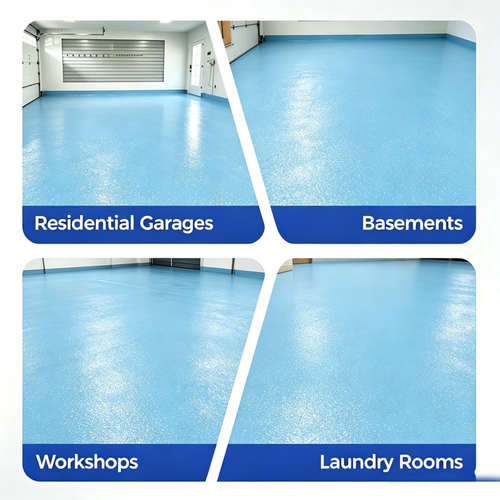 High-Gloss Marble Finish Epoxy Floor Coating 1kg per barrel