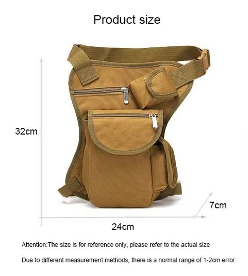 Thigh hip outdoor multi-function tool bag thigh bicycle waist bag canvas motorcycle drop leg bag