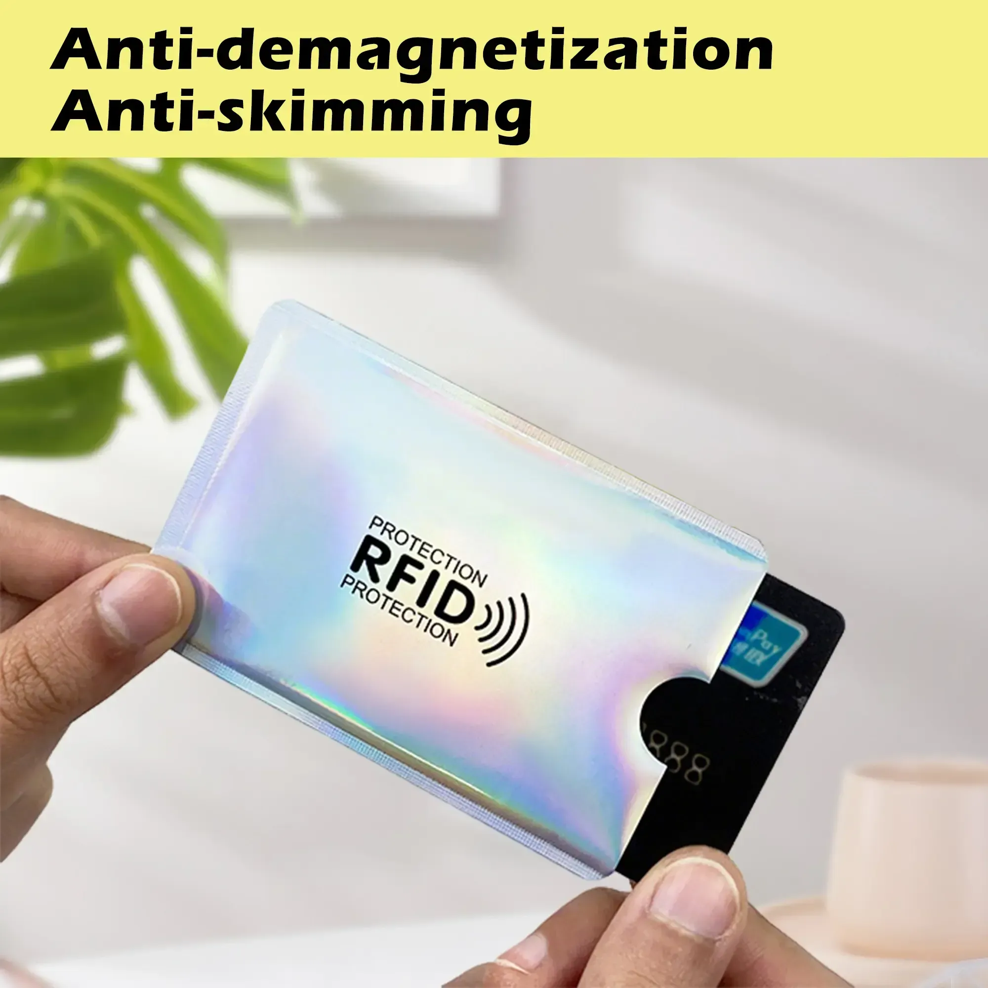 8 pieces RFID Blocking Sleeves – Protect Your Cards from Electronic Theft