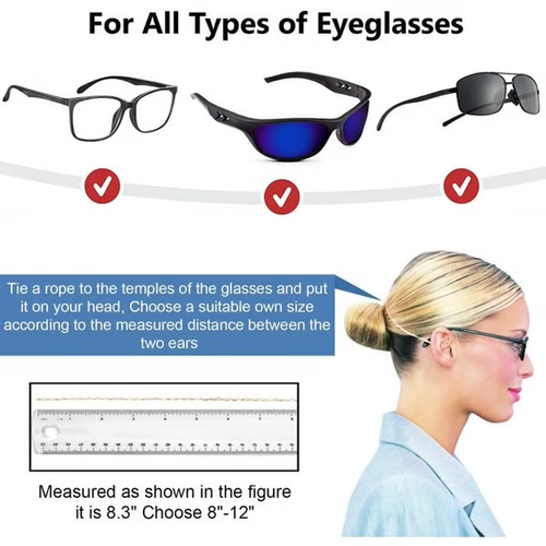 10pcs Adjustable Glasses Anti-Slip String Strap(telescopic range 20-30cm)
