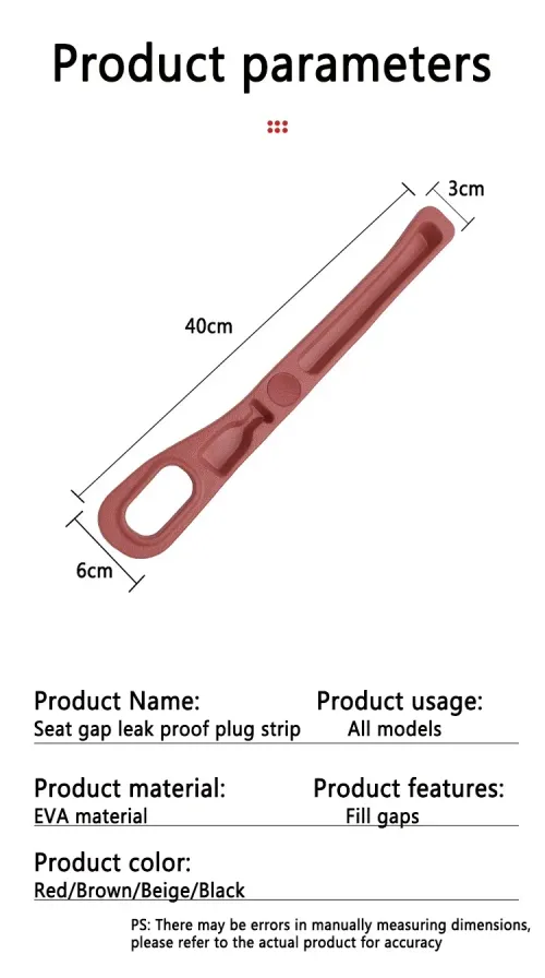 Car Seat Gap Filler Organizer PU Universal Car Seat Gap Anti-leak Stopper Strip Slot Seat Gap Storage Organizer Accessories