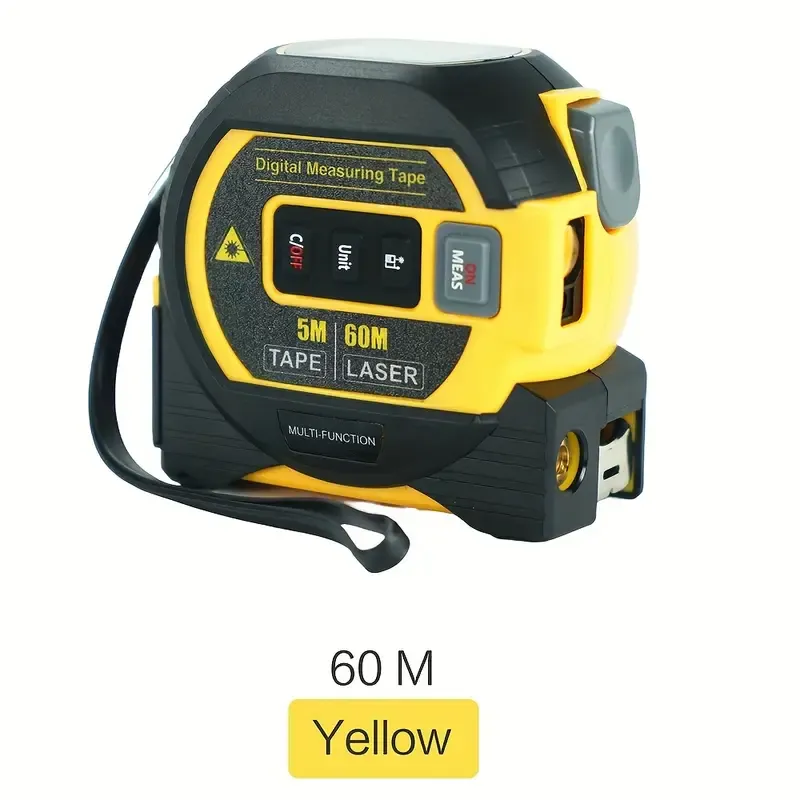 High Precision Steel 3-in-1 Infrared Laser Tape Measure Tool