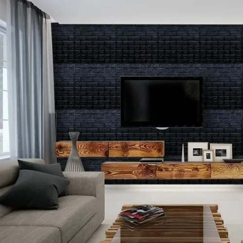 Smooth marble contact wall sticker wallpaper self-adhesive detachable