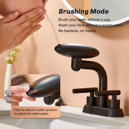 🚿 Stainless Steel Flying Saucer Waterfall Faucet (Hot & Cold) 💦