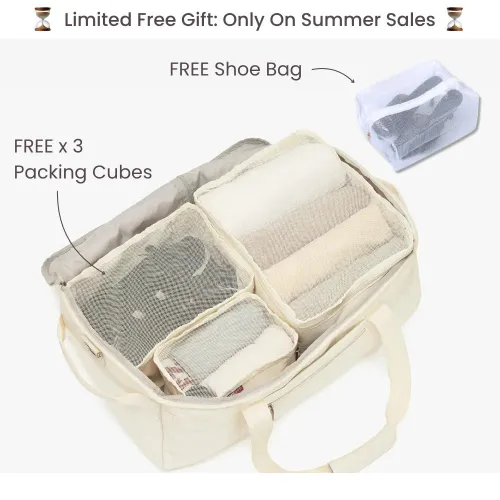 Multi functional travel bag with pull rod, simple and large capacity fitness bag, compressed travel bag, lightweight sports bag