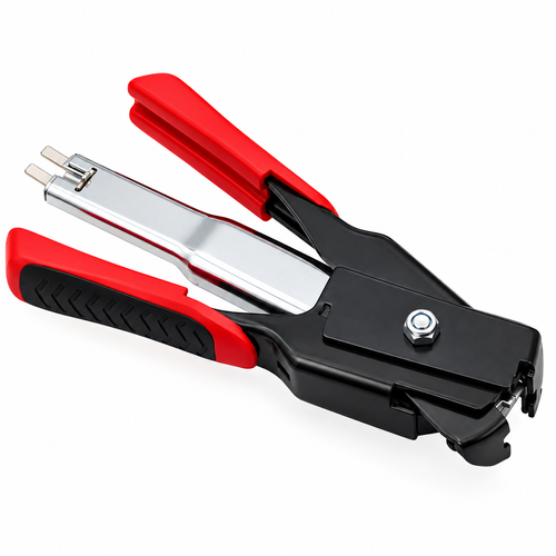 C-Type Hog Ring Pliers Kit Auto Feed Fence Fastener Tool for Animal Pet Cages Fencing, Upholstery, Car Cushions, Meat and Sausage Casings