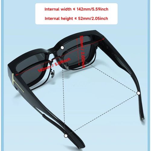 🕶️ Polarized Fit Over Sunglasses for Women – UV400 Protection Floral Frame Wear Over Prescription Glasses