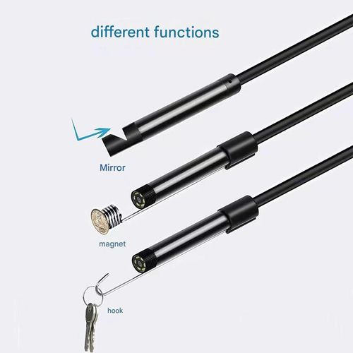 1pc Waterproof Ip67 3 In 1 Micro Usb Type-C Inspection Camera Compatible For Android 8Mm Probe Broken Parts Weld
