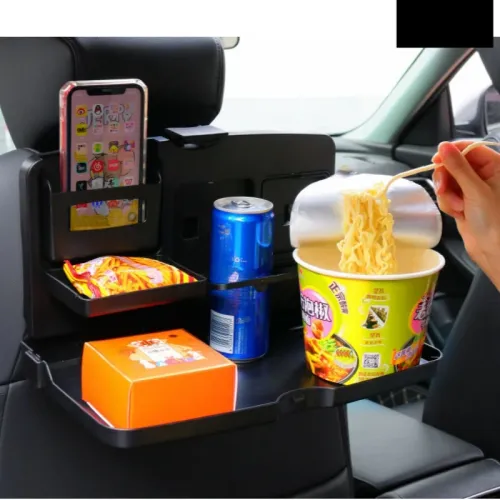 Car seatback dining table multifunctional People's dinner plate car drink holder foldable bracket car computer table