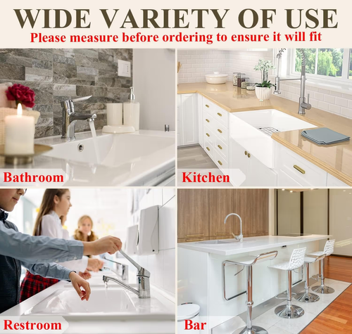 5pcs Silicone Sink Faucet Draining Mat