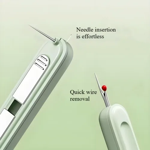 3pcs   2 in1 Needle Threader Hand Sewing Tools Multi-function Threader Stitch Insertion Sewing Needle Changer Thread Device Hand Machine