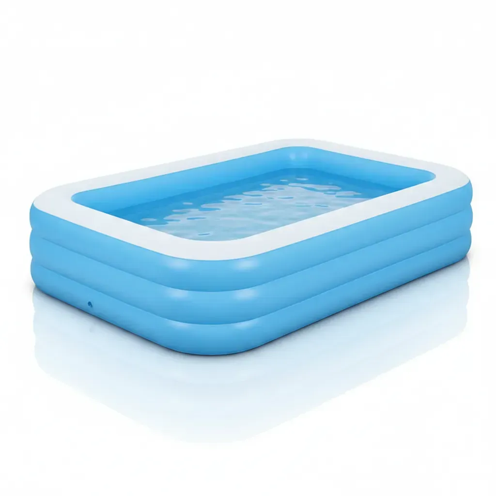 Oversized Family Blow-Up Pool – 210cm x 150cm x 60cm Backyard Water Park for Kids & Adults