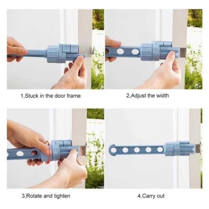 3PCS Folding Wall Mount Clothes Hanger Wall Mounted 5-Hole Hanger Punch-Free Bathroom Space Saving Clothes Hangers 5-Hole Drying Rack