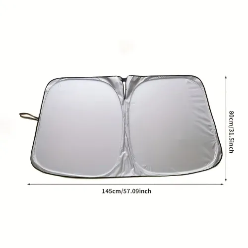 Portable car sunshade, upgraded thick sunshade, single piece car windshield sunshade, easy to install and foldable storage