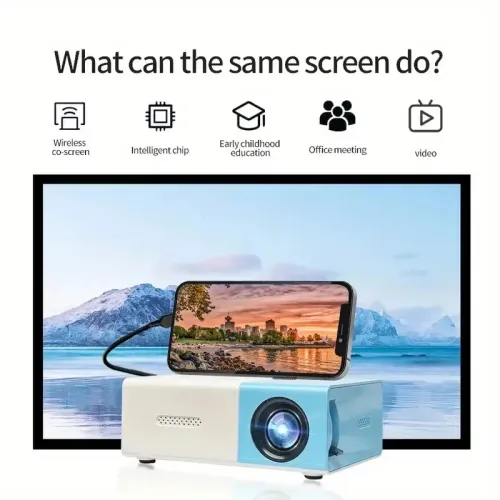 4K high-definition projector can be connected to a mobile phone