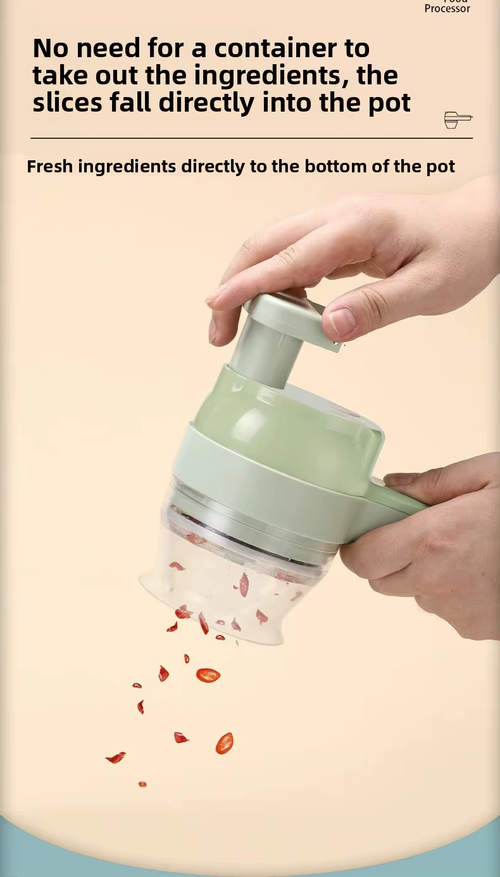 Gatling-style Electric Handheld Chopper – Multifunctional Vegetable Cutter