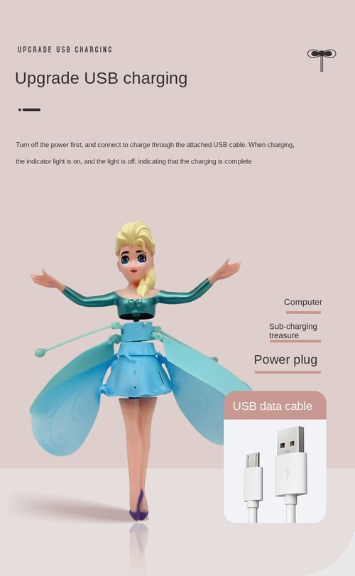 Flying fairy floating toy USB rechargeable