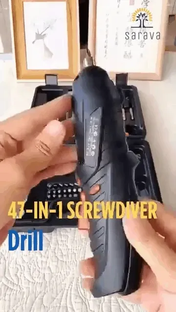 🔧 🙈 47-in-1 Upgraded Cordless Electric Screwdriver & Drill