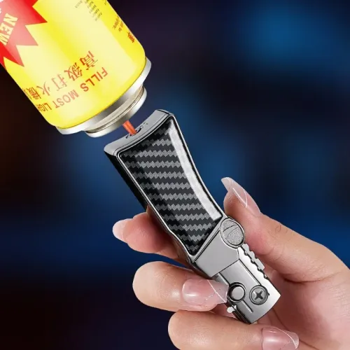 Outdoor Metal Lighter Refillable Design, Compact & Durable