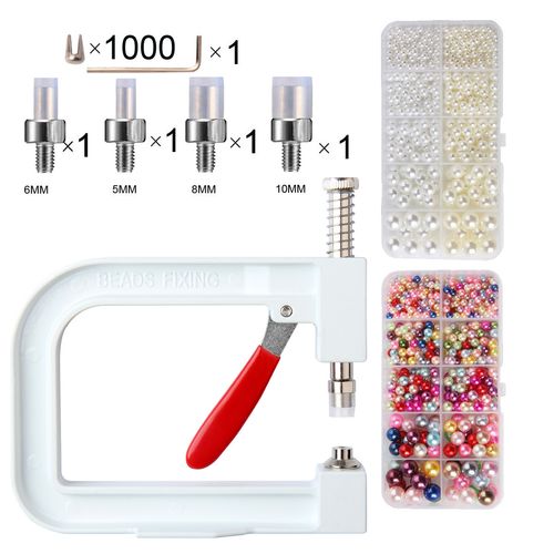 Pearl Setting Machine Hand Press DIY Craft Accessories with Beads Screw Heads