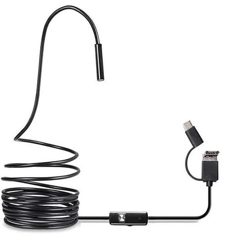 Plug-and-play endoscope camera - compatible with Android, iPhone, iPad and PC