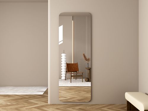 Acrylic soft mirror sheet, Frameless self-adhesive full body household fitting mirror Tile, bedroom mirror wall sticker