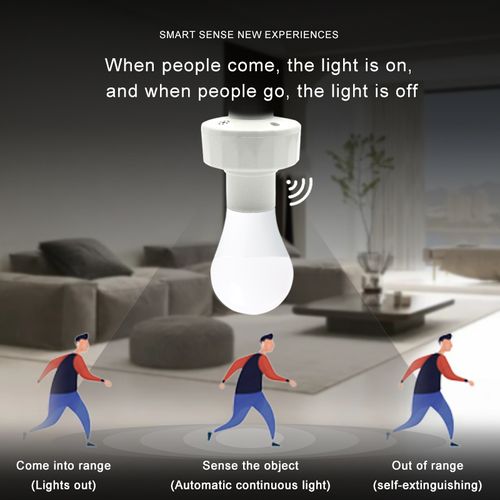 Motion Sensor Light Socket 2piece