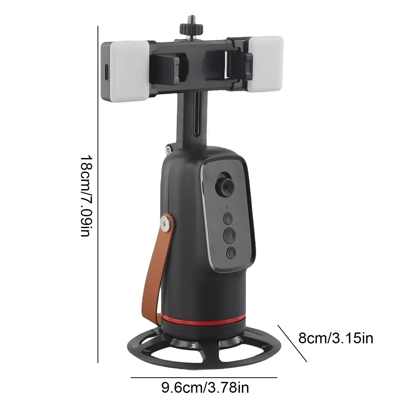 Kit with fill light Auto Face Tracking Tripod 360 Degree Rotation Auto Stand Tripod That Follows Your Movement For Live Streaming Selfie Video