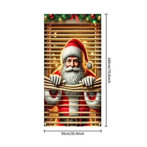 Santa Claus Party Decoration Banner Door Banner