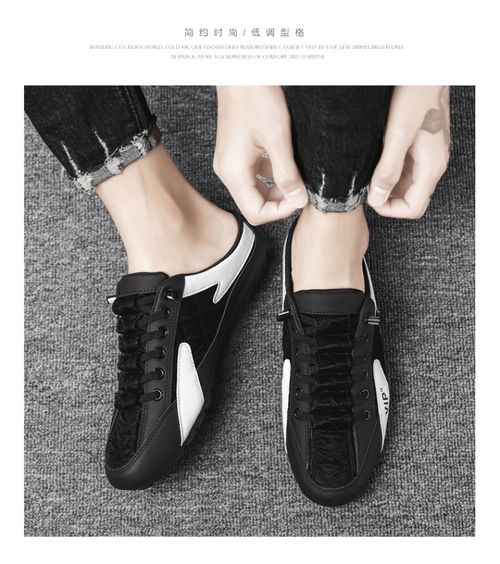 New black breathable slippers