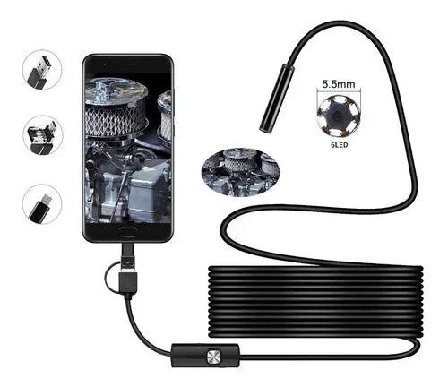 Plug-and-play endoscope camera - compatible with Android, iPhone, iPad and PC